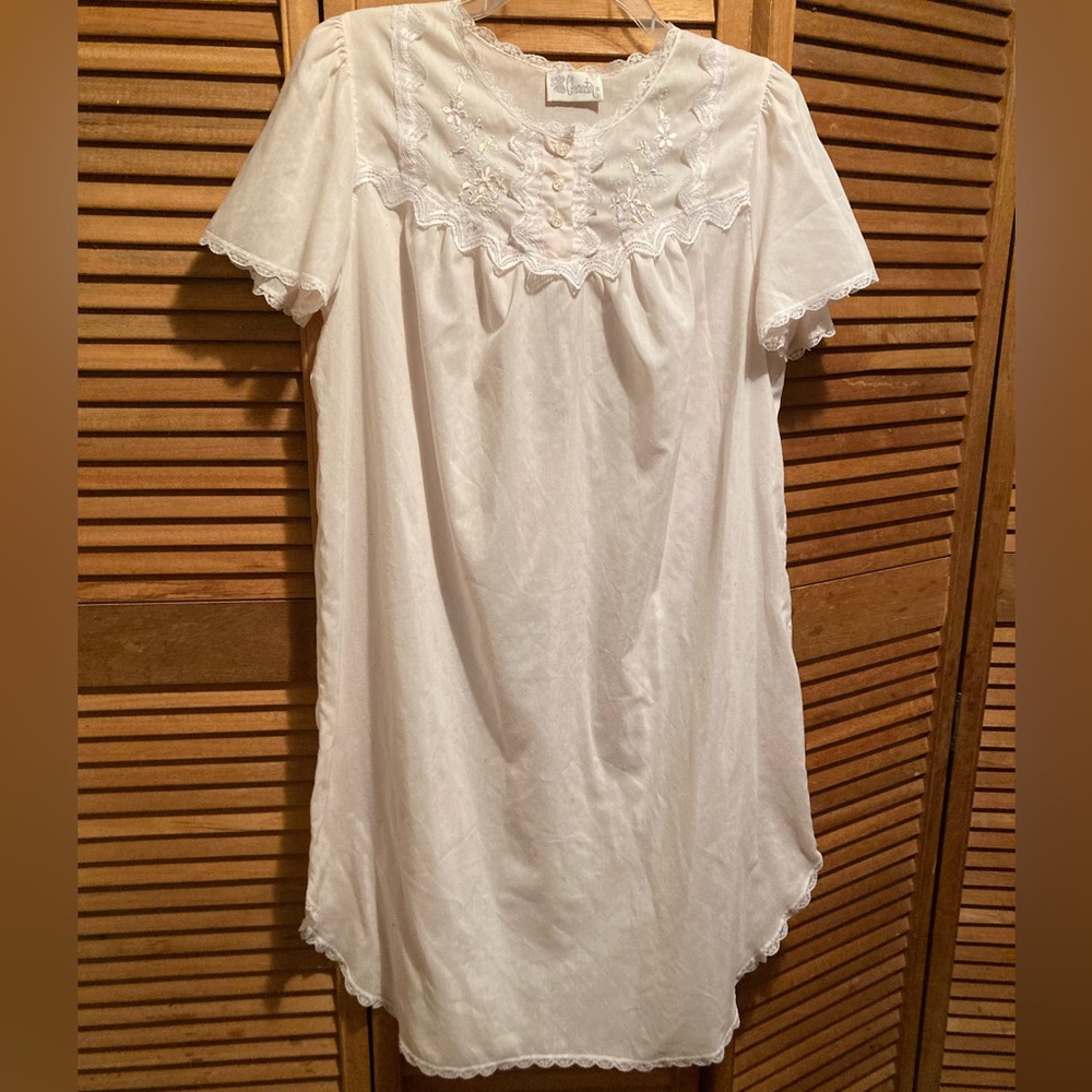 Character Soft Pink Nightgown with Lace Trim